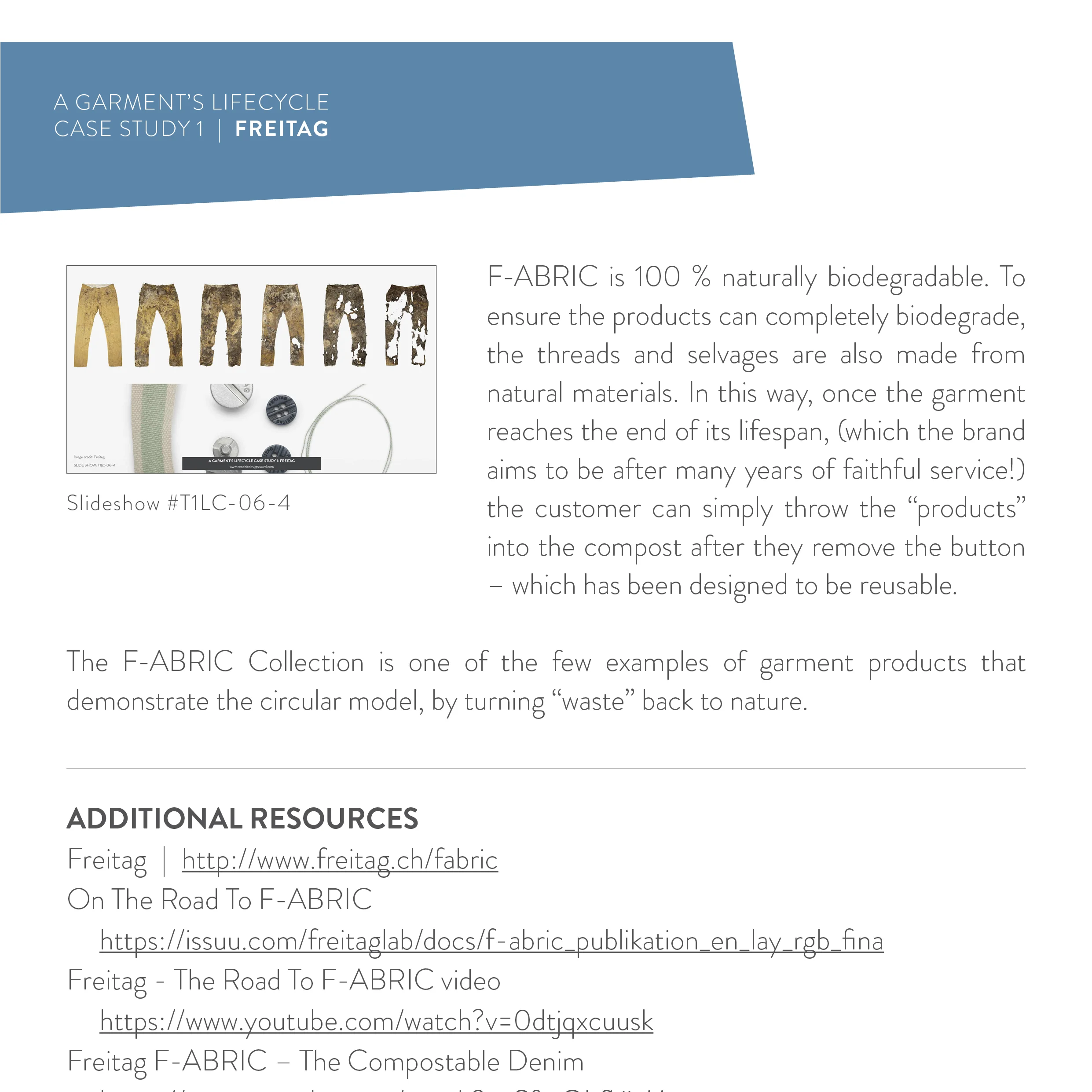 Example: Talking points to support case study